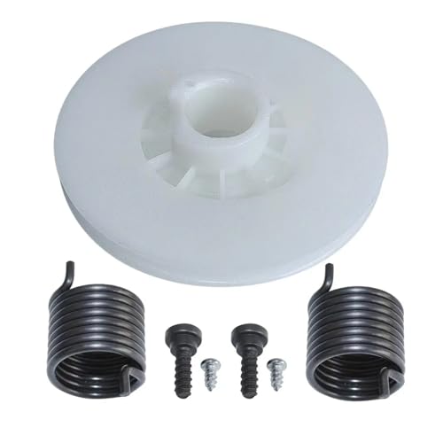 Starter-Riemenscheibe und Antriebsfeder-Kit for 340 345 350 435 440 445 450 Kettensäge mit Schrauben, ersetzt 537423201 von QUIGHZX