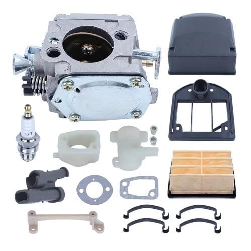 Vergaser Carb for 61 266 268 272 272XP Kettensäge mit Halterung Luftfilter Ansaugkrümmer Dichtung Zündkerze von QUIGHZX