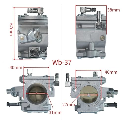 Vergaser Carb for WB-37 WB-37-1 150cc-200cc Garten Rasenmäher Werkzeuge Motorschirm Motor Modell Flugzeug von QUIGHZX