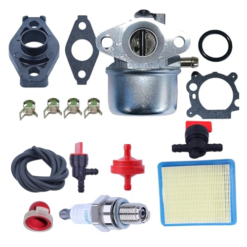 Vergaser-Luftfilter-Tune-Up-Kit for 498254 798170 498170 497347 498966 Motor 6,25 6,75 PS Schubmäher 675 190cc mit Zündkerze von QUIGHZX