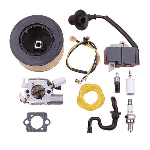 Vergaser-Zündspule for MS251 MS 251 Luft-Ölfilter-Lline-Zündkerzen-Kit Kettensäge 1143 120 0617 von QUIGHZX