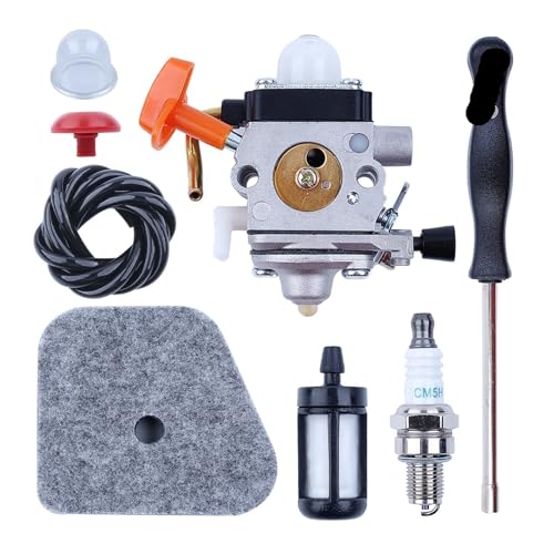 Vergaserleitungs-Luftfiltersatz passend for FS87 FS90 FS100 FS110 HT100 mit Zündkerze, Schraubendreher Vergaserleitungs-Luftfiltersatz passend for FS87 FS90 FS100 FS110 HT100 mit Zündkerze, Schraubendreher von QUIGHZX