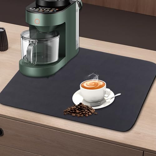 Unterlage Kaffeemaschine Abtropfmatte, Saugfähige Abtropfmatte Spüle Geschirr Küche, Schnelltrocknend Trockenmatte, Anti Rutsch Unterlage für Kaffeemaschine Matte Unterlage, Kaffeematte, 40x30 cm Unterlage Kaffeemaschine Abtropfmatte, Saugfähige Abtropfmatte Spüle Geschirr Küche, Schnelltrocknend Trockenmatte, Anti Rutsch Unterlage für Kaffeemaschine Matte Unterlage, Kaffeematte, 40x30 cm von QUIIEOSKIA