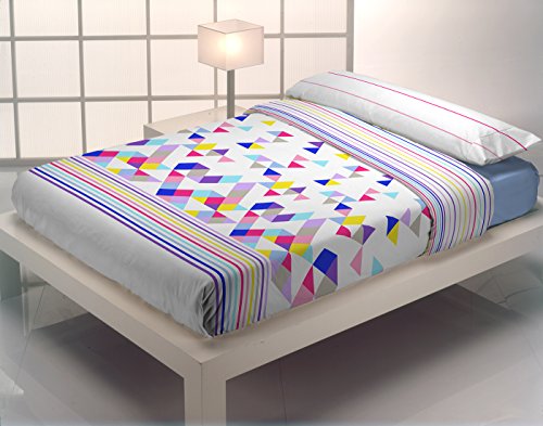 Quilt & CO Kayla Bettwäsche-Set para cama de 150 cm, 240 x 220 cm blau von QUILT