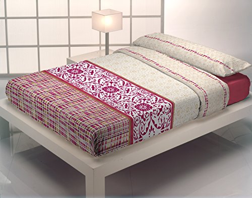 Quilt & CO Bettbezüge, Polyester Baumwolle, Fuchsia, para cama de 135 cm, 220 x 220 cm von QUILT