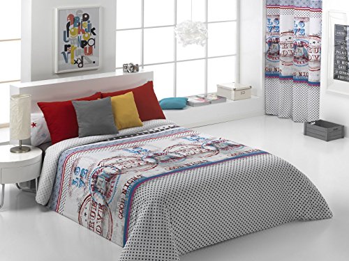 Quilt & CO Bettbezüge, Polyester Baumwolle, violett, para cama de 150 cm, 240 x 220 cm von QUILT