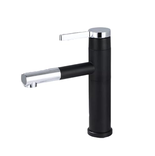 Bad Wasserhahn Schwarzer Ausziehbarer Wasserhahn Über Dem Aufsatzwaschbecken Waschtischarmatur Badezimmer Unter Dem Aufsatzbecken Warm- Und Kaltwasserhahn Schwarz + Silber Kurz Bad Wasserhahn Schwarzer Ausziehbarer Wasserhahn Über Dem Aufsatzwaschbecken Waschtischarmatur Badezimmer Unter Dem Aufsatzbecken Warm- Und Kaltwasserhahn Schwarz + Silber Kurz von QUINTO