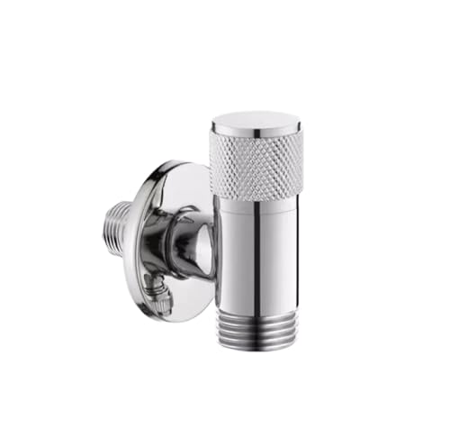 Kupfer Wasserhahn Garten Vollkupfer-Waschmaschinenhahn Kurzer Automatischer Wasserstopp-Schnapphahn Universeller Schnellöffnungshahn Galvanisiert 3/4 Zoll von QUINTO