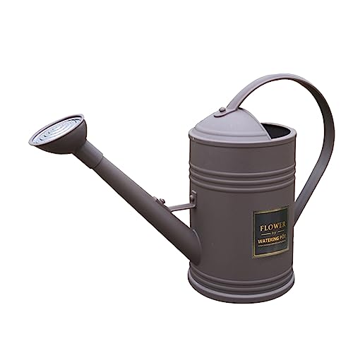 QUINTRA Kunststoff-Gießkanne, einfache Gießkanne, Garten-Gießkanne, Haushalts-Langmund-Duschtopf Wassersprühflasche (Grey, One Size) von QUINTRA