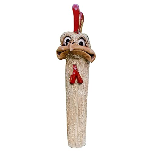 QUINTRA ??Lustige versteckte Hühner-Gartendekoration. Dieses lustige Huhn Wird Ihren Garten beleben. Lustiges Langhals-Hühnchen-Gartengeschenk, 1 Stück Engel Wand (B, One Size) von QUINTRA