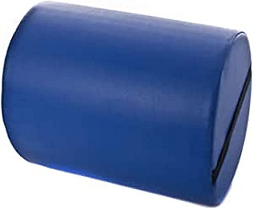 QUIRUMED Rollkissen, 30 x 20 cm, Blaue Farbe, Kunstleder, Schaumstofffüllung, für Yoga, für Fitness, für Massage von Quirumed