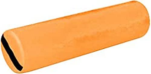 QUIRUMED Rollkissen, 55 x 15 cm, Orange, Kunstleder, Schaumstofffüllung, für Yoga, für Fitness, für Massage von Quirumed