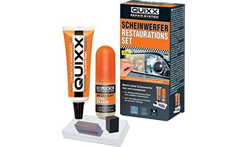 QUIXX KFZ-Scheinwerfer-Restaurations-Kit, 19-teilig, Sie erhalten 1 Produkt mit 19 Teilen von Quixx