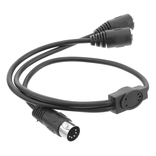 QUMIIRITY 0.5M Din Poliger Adapter Audiokabel für Synthesizer Midi Gitarre Poliger Stecker Weibliche Buchsen für Elektronische Musikinstrumente von QUMIIRITY