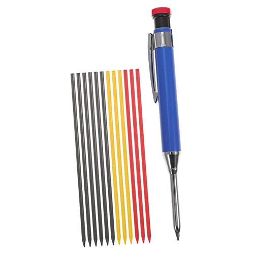QUMIIRITY 1 Satz Tieflochmarker Bleistift mit Minen Holzarbeiten Bleistift für Präzises Zeichnen Farben Nachfüllminen Robuster Metallkörper für Professionelle Handwerksarbeiten QUMIIRITY 1 Satz Tieflochmarker Bleistift mit Minen Holzarbeiten Bleistift für Präzises Zeichnen Farben Nachfüllminen Robuster Metallkörper für Professionelle Handwerksarbeiten von QUMIIRITY