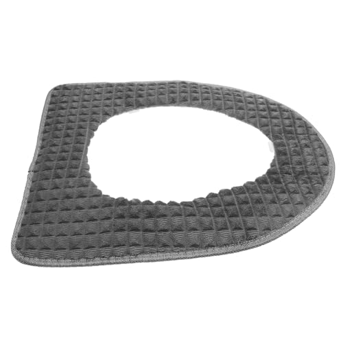 QUMIIRITY Warmes Wc Sitzkissen Mit Reißverschluss Wc Sitz Wärmer Toilettensitzbezugkissen Toilettensitzbezugpolster Badezimmer-toilettensitzbezug Für Winter Und Kalte Tage von QUMIIRITY