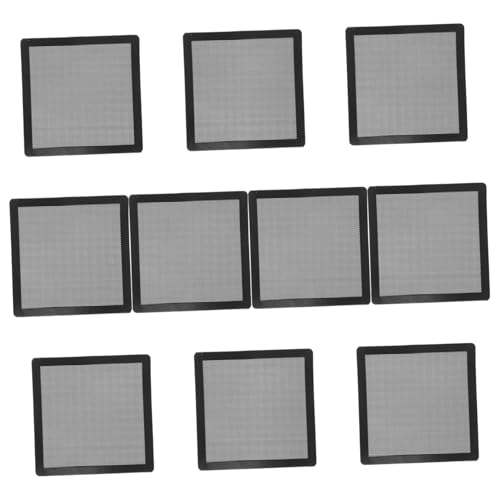 QUMIIRITY 10 Stück PVC Staubschutznetz für Pc Gehäuselüfter Flexibler Staubfilter für Computerchassis Effektive Mikrostaubfiltration Schützt Komponenten Verbessert Kühlung und Geräusche von QUMIIRITY