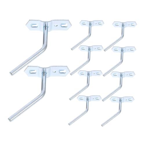 QUMIIRITY 10 Stück Teiliges Schwerlast wandhalter für Werkzeuge Vielseitige Halterung mit Steckdosenhaken zur Einfachen Montage Robustes Werkzeug organizer für Garage Werkstatt Schuppen und von QUMIIRITY