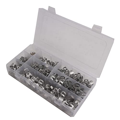 QUMIIRITY 160Stücke Metall Schlauchschellen Elastische Ringe für Wasserrohre Kraftstoffleitungen Silikonschläuche Robuste Langlebige Klemmen für Vielseitige Anwendungen QUMIIRITY 160Stücke Metall Schlauchschellen Elastische Ringe für Wasserrohre Kraftstoffleitungen Silikonschläuche Robuste Langlebige Klemmen für Vielseitige Anwendungen von QUMIIRITY