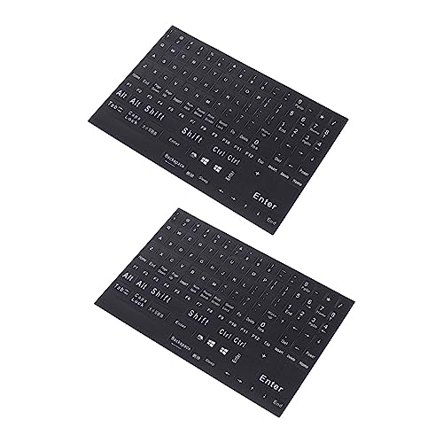 QUMIIRITY 2 Blätter Englische Tastaturaufkleber für Laptops und Computer Hochwertige Langlebige Klebefolie für Passform und Angenehmes Tippgefühl Einfache Anwendung und Entfernung Passend QUMIIRITY 2 Blätter Englische Tastaturaufkleber für Laptops und Computer Hochwertige Langlebige Klebefolie für Passform und Angenehmes Tippgefühl Einfache Anwendung und Entfernung Passend von QUMIIRITY