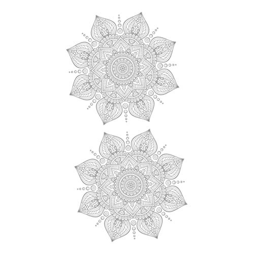 QUMIIRITY 2 STÜCK Ethnischer Mandala Wandaufkleber Einfarbigem Design Selbstklebende Wanddekoration für Fenster Türen und Wände für Boho Style und Ästhetik QUMIIRITY 2 STÜCK Ethnischer Mandala Wandaufkleber Einfarbigem Design Selbstklebende Wanddekoration für Fenster Türen und Wände für Boho Style und Ästhetik von QUMIIRITY