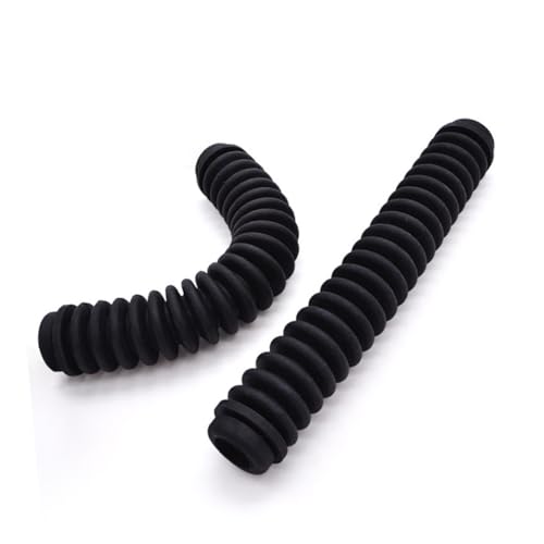 QUMIIRITY 2 Stück Adapterschlauch Flexibler Leitung expandierender Schlauch verbinden werkzeug Patch Cord Verlängerungsrohr aus Gummi Gummischlauch Schwarz von QUMIIRITY