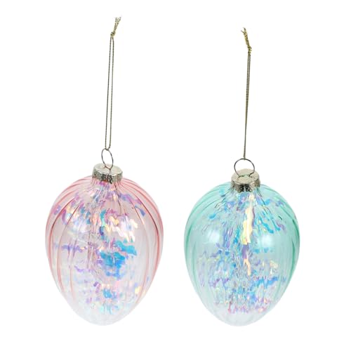 QUMIIRITY 2stücke Ostereier Hängende Ornamente Glas Eier Dekoration Für Ostern Handgefertigte Pastellfarben Partydeko Für Frühlingsfeste QUMIIRITY 2stücke Ostereier Hängende Ornamente Glas Eier Dekoration Für Ostern Handgefertigte Pastellfarben Partydeko Für Frühlingsfeste von QUMIIRITY