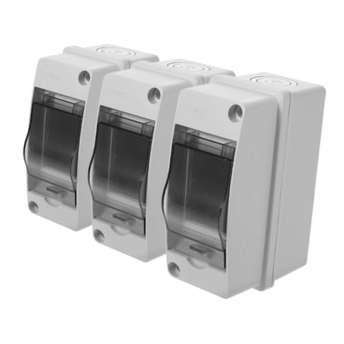 QUMIIRITY 3 Stück Sicherungskasten Verteilungsbox für Camping und Rv Wasserdichte Stromverteilung mit Fenster für Effizientes Energiemanagement von QUMIIRITY