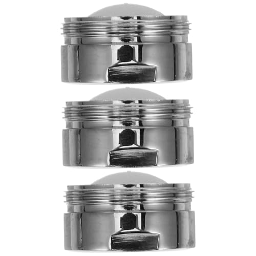 QUMIIRITY 3 Stück Wasserhahn Strahlregler Wassersparender Filter mit Außengewinde Silber für Küche und Bad Einfache Installation Spritzfreier Wasserfluss von QUMIIRITY