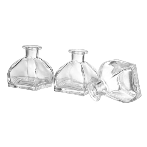 QUMIIRITY 3 Stücke Glas Diffusor Flaschen Leer Nachfüllbare Flaschen Raumdekoration von QUMIIRITY
