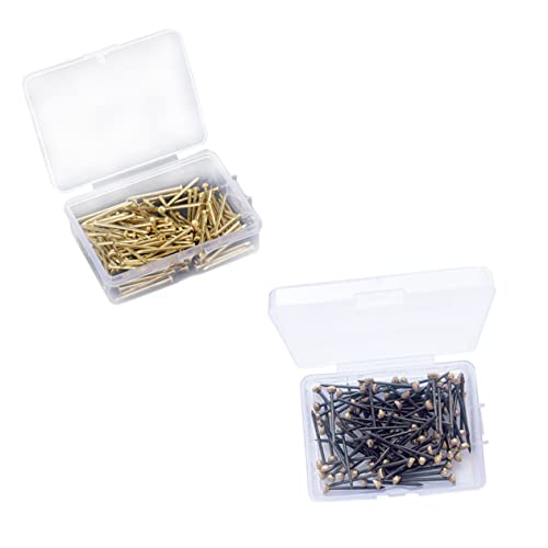 QUMIIRITY 300 Stück Bilderrahmen Nägel Set Kupferkopf Wandnägel für Holz Schwarz und Gold für Professionelle Bilderaufhängung und Heimdekoration Stabil und Langlebig QUMIIRITY 300 Stück Bilderrahmen Nägel Set Kupferkopf Wandnägel für Holz Schwarz und Gold für Professionelle Bilderaufhängung und Heimdekoration Stabil und Langlebig von QUMIIRITY