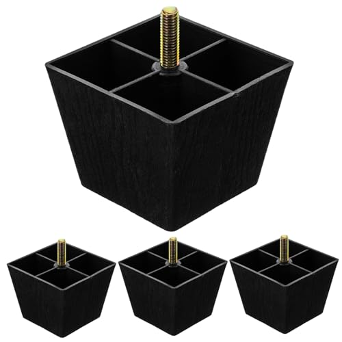 QUMIIRITY 4 Stück Ersatz Möbelfüße Quadratische Sofa Beine Langlebigem Kunststoff und Verstellbare Möbelbeine für Sofas Stühle und Schränke Einfache Montage Robust und Vielseitig QUMIIRITY 4 Stück Ersatz Möbelfüße Quadratische Sofa Beine Langlebigem Kunststoff und Verstellbare Möbelbeine für Sofas Stühle und Schränke Einfache Montage Robust und Vielseitig von QUMIIRITY