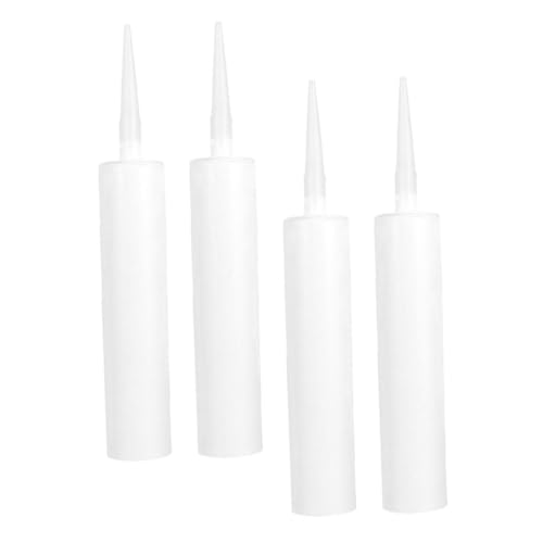 QUMIIRITY 4 Stück Leere Wiederbefüllbare Dichtstoff kartuschen mit Großem Robuste Portable Silikontuben für Heimwerker Einfache Anwendung zum Nachfüllen und Abdichten von Fugen QUMIIRITY 4 Stück Leere Wiederbefüllbare Dichtstoff kartuschen mit Großem Robuste Portable Silikontuben für Heimwerker Einfache Anwendung zum Nachfüllen und Abdichten von Fugen von QUMIIRITY