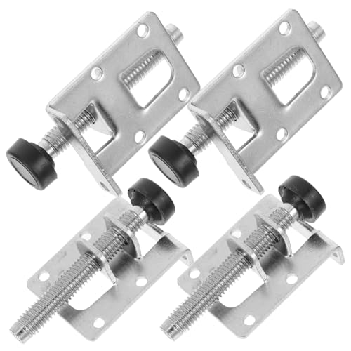 QUMIIRITY 4 Stück Möbel Stellfüße Verstellbar Schwerlast Möbelbeine mit Anti-rutsch Funktion für Schrank Sofa Tisch Stuhl Erhöhung Silber von QUMIIRITY