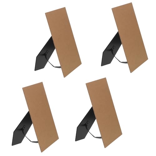 QUMIIRITY 4 Stück Schwarze Foto Rückwand Ständer Anpassbarer Tischdisplay Halter für Vertikale und Horizontale Fotoanzeige Design für Verschiedene Innenräume von QUMIIRITY