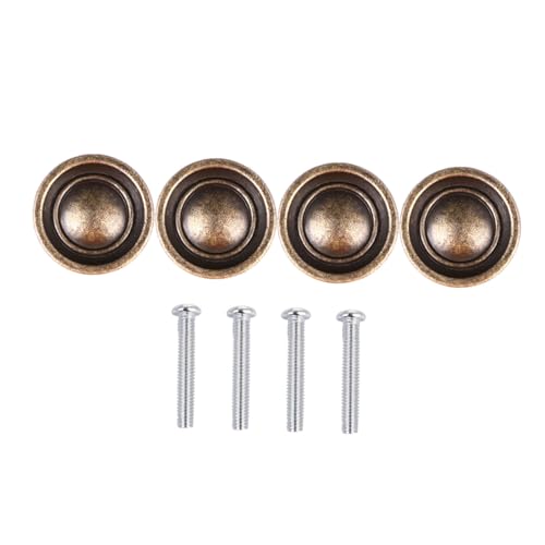 QUMIIRITY 4 Stück Teiliges Retro Schubladenknopf Runder Möbelgriff Antikem Bronze für Schränke Kommoden und Kleiderschränke Installieren und Langlebig QUMIIRITY 4 Stück Teiliges Retro Schubladenknopf Runder Möbelgriff Antikem Bronze für Schränke Kommoden und Kleiderschränke Installieren und Langlebig von QUMIIRITY