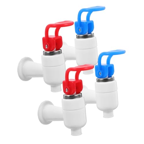 QUMIIRITY 4 Stück Teiliges Wasserhahn Set für Trinkbrunnen mit Innengewinde Manuelle Wasserentnahme Einfache Installation und Gute Dichtheit für und Heißes Wasser für Garten und Haushalt von QUMIIRITY