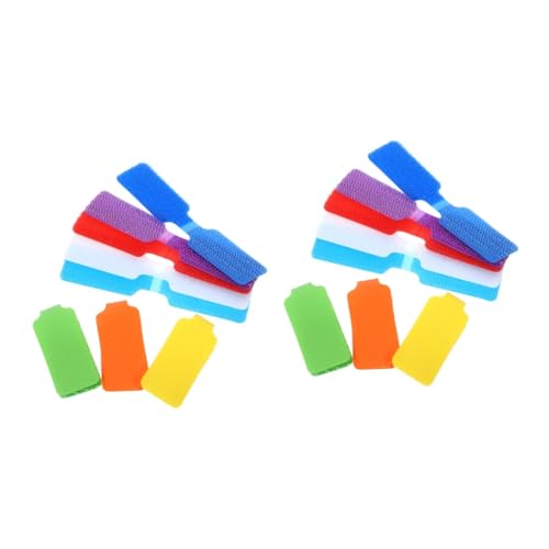 QUMIIRITY 48 STK Markierungen in elektrischen Leitungen Kabelbinder für Elektronik Kabeletikettenhalter Table sauces & Condiments farbige kabelbinder Kabel-Nylon-Tags Etiketten für Kabel von QUMIIRITY