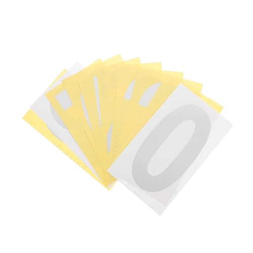 QUMIIRITY 5 Sätze Reflektierende Zahlen Aufkleber Wetterfest Selbstklebend für Briefkästen Hausnummern Nummernaufkleber Wasserfest UV beständig für Außenbereich Leicht Anzubringen von QUMIIRITY