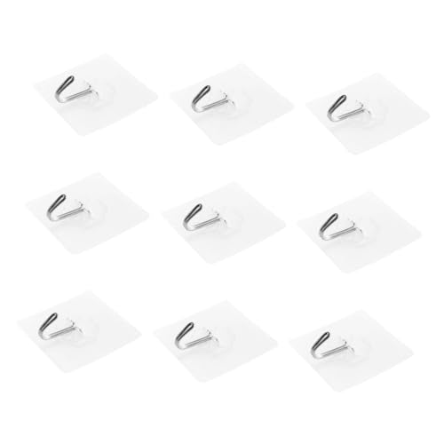 QUMIIRITY 50 Stück Transparente Selbstklebende Haken mit Edelstahlhaken Wasserdichte Utility Hooks für Bad Küche Decke Wiederverwendbare Starke Klebehaken ohne Bohren Unsichtbare QUMIIRITY 50 Stück Transparente Selbstklebende Haken mit Edelstahlhaken Wasserdichte Utility Hooks für Bad Küche Decke Wiederverwendbare Starke Klebehaken ohne Bohren Unsichtbare von QUMIIRITY