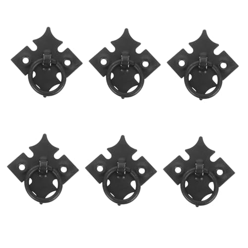 QUMIIRITY 6 Stück Vintage Schubladengriffe Schwarze Schrankgriffe Metall Retro Dekorationsknöpfe Im Chinesischen Stil Für Kommoden Kleiderschränke Und Küchenschränke QUMIIRITY 6 Stück Vintage Schubladengriffe Schwarze Schrankgriffe Metall Retro Dekorationsknöpfe Im Chinesischen Stil Für Kommoden Kleiderschränke Und Küchenschränke von QUMIIRITY