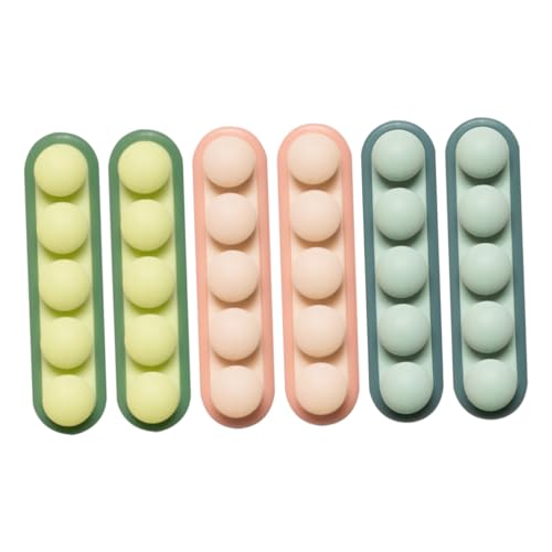 QUMIIRITY 6stücke Teiliges Kabelorganizer Schreibtisch Selbstklebender Kabelhalter Zur Ordentlichen Kabelführung Für Ladegeräte USB Und Computerkabel Farben Pro Farbe von QUMIIRITY