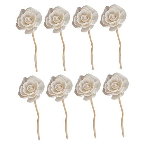 QUMIIRITY 8 Stück Aromatherapie Getrocknete Blumen Aroma Rattans Blumendiffusor Rattan Diffusorstab Diffusorsticks Mit Blume Aromatherapie-rattanreben Diffusorblumen Duft Hölzern von QUMIIRITY