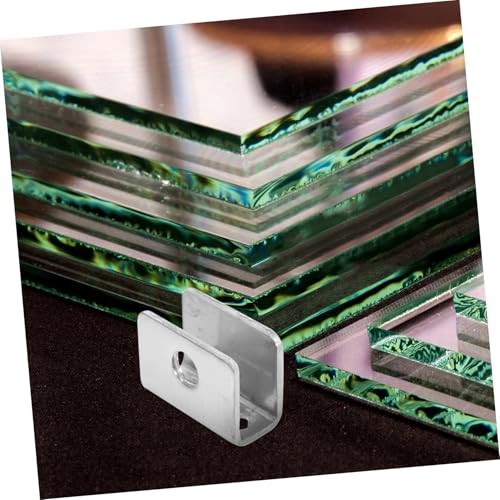 QUMIIRITY 8 Stück Teiliges Glasregal Halter Verstellbare Werkzeugfreie Glasklemmen mit Glatten Kanten für Sichere Befestigung von Glasplatten für Garagen und Werkstätten QUMIIRITY 8 Stück Teiliges Glasregal Halter Verstellbare Werkzeugfreie Glasklemmen mit Glatten Kanten für Sichere Befestigung von Glasplatten für Garagen und Werkstätten von QUMIIRITY