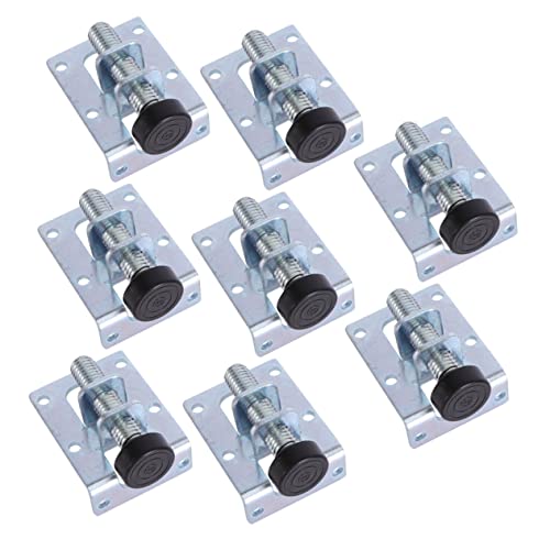 QUMIIRITY 8 Stück Verstellbare Möbelbeine Höhenverstellbare Nivellierfüße für Tische Schränke und Werkbänke Belastbar rutschfeste Kunststoffbasis für Unebene Böden von QUMIIRITY