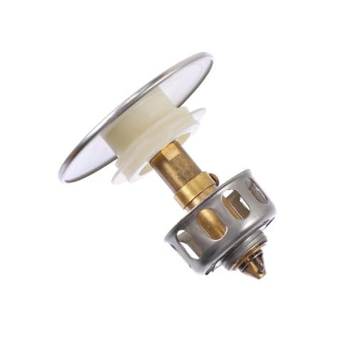 QUMIIRITY Abflussstopfen für Waschbecken mit Silikondichtung und Verstopfungs Korb Einfacher Wasserfilter und Haarfänger für Abflussöffnungen von QUMIIRITY