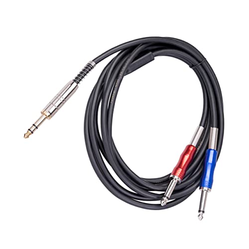 QUMIIRITY Audio Adapter Kabel Stereo zu Dual Mono Kupferkabel für Mixer Recorder Goldbeschichtete Stecker für Optimale Klangqualität von QUMIIRITY