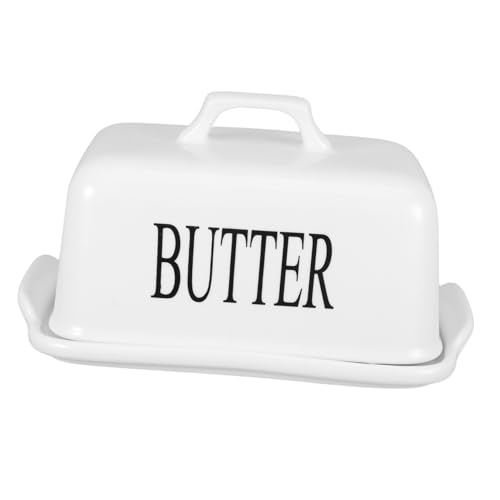 QUMIIRITY Butterdose Butter Aufbewahrungsschale Butterschneidemaschine Französischer Butterhalter Butter-keeper-topf Butterhalter Für Die Theke Butterspeichertablett Käseplatte Weiß Keramik QUMIIRITY Butterdose Butter Aufbewahrungsschale Butterschneidemaschine Französischer Butterhalter Butter-keeper-topf Butterhalter Für Die Theke Butterspeichertablett Käseplatte Weiß Keramik von QUMIIRITY