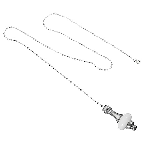 QUMIIRITY Deckenventilator Zugkette mit Perlen Elegante Lichtzugkette für Deckenlampen für Schlafzimmer Wohnzimmer und Flur Dekorative Kettenverlängerung mit Europäischem Design von QUMIIRITY