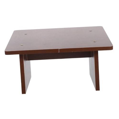 QUMIIRITY Ergonomische Schreibtisch Fußstütze Holz rutschfest Geneigt Klein Leicht Tragbar für Büro und Home Office Beinauflage Fußhocker zur Haltungskorrektur von QUMIIRITY